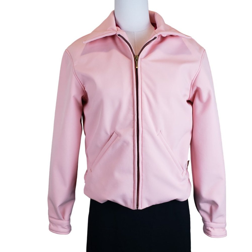 Fabulous Grease Pink Ladies High Quality NWOT Lined Jacket Sz Medium Runs Small - Picture 2 of 8